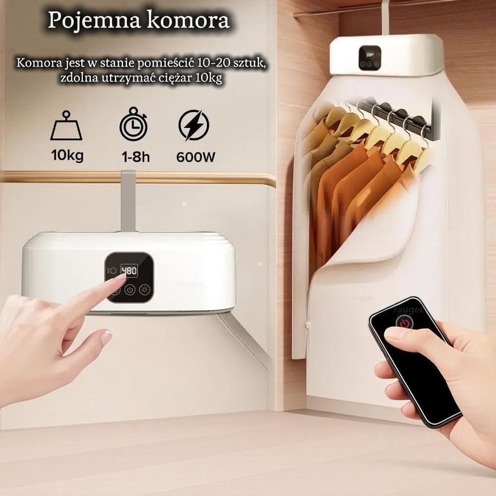 Przenośna elektryczna suszarka z dezynfekcją UV, składana 👕