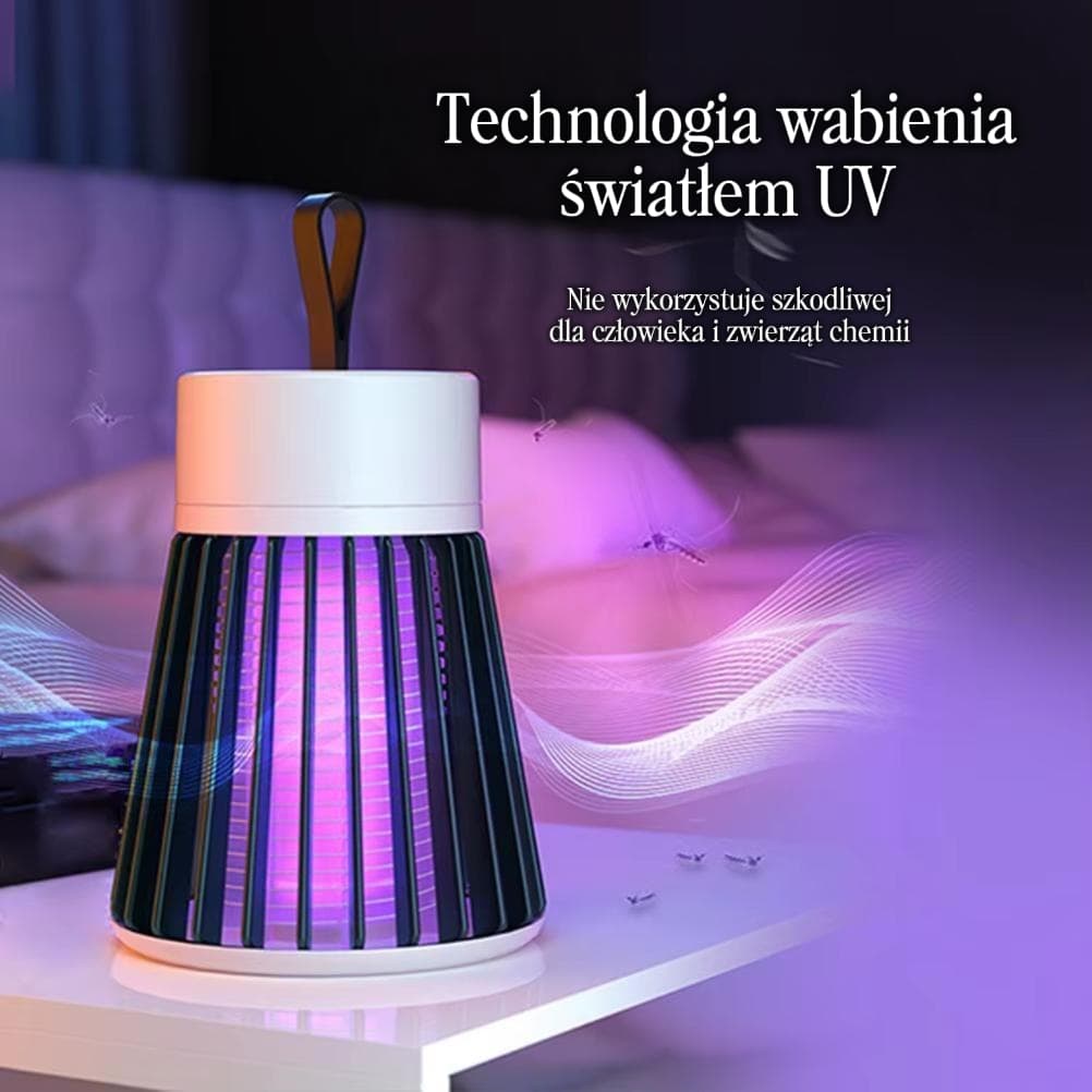 Elektryczna lampa owadobójcza na komary ze światłem UV 🦟